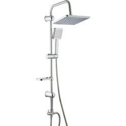 Shower Column With Hand Attachment And Soap Dish Chrome | Adexa 029