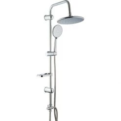 Shower Column With Hand Attachment And Soap Dish Chrome | Adexa 033