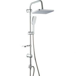 Shower Column With Hand Attachment And Soap Dish Chrome | Adexa 039