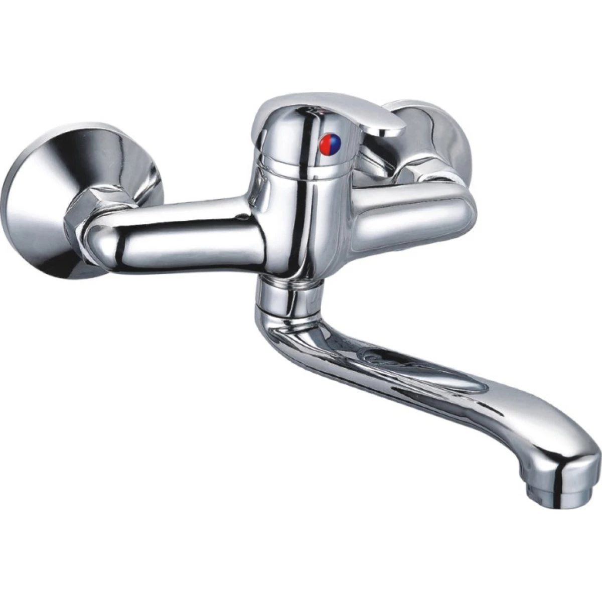 Wall Mounted Mixer Tap With Stainless Steel Spout Single Lever Chrome | Adexa 60128000 3 Wall Mounted Mixer Tap With Stainless Steel Spout Single Lever Chrome | Adexa 60128000