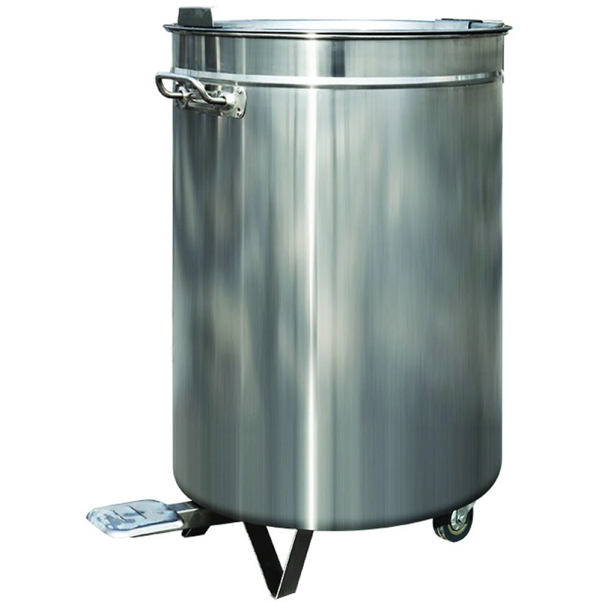 Professional Waste Bin Stainless Steel Wheels Pedal 80 Litres | Adexa VAD5904 3 Professional Waste Bin Stainless Steel Wheels Pedal 80 Litres | Adexa VAD5904