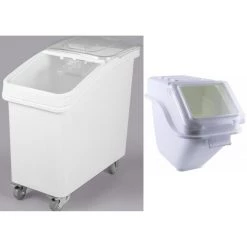 Ingredient Bin Combo 1x100 Litres Mobile & 1x24 Litres Regular Transparent Lid | Adexa BCOMB3