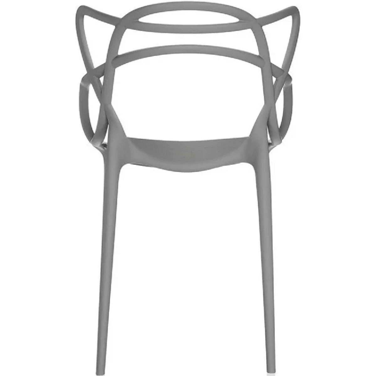 Bistro Dining Arm Chair Plastic Grey Indoors & Outdoors | Adexa WW023GREY 6 Bistro Dining Arm Chair Plastic Grey Indoors & Outdoors | Adexa WW023GREY - Image 4