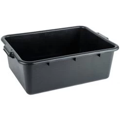 Service Clearing Box 508x381x178mm Black Polypropylene | Adexa BUSTUB2