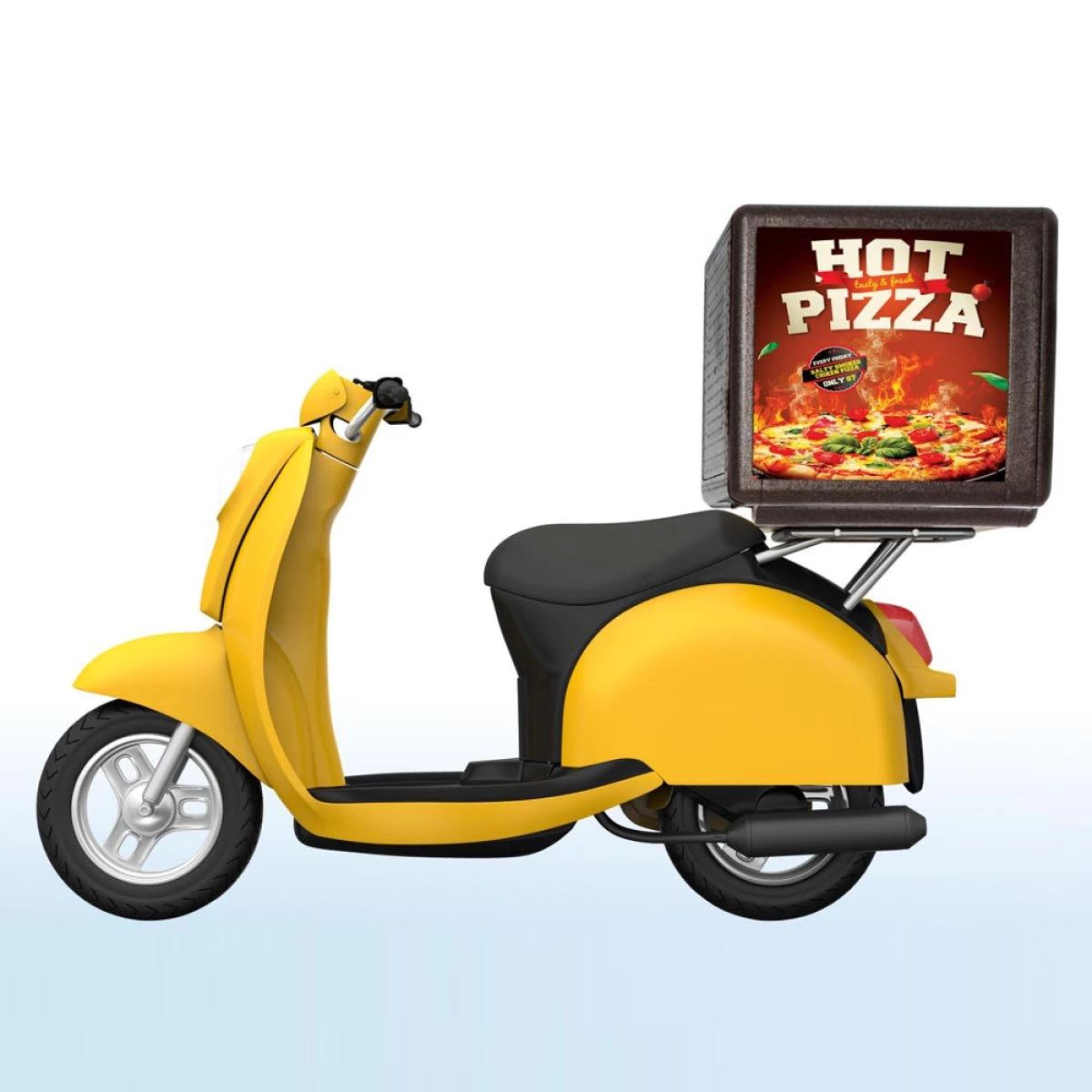 Front Loaded Pizza Box Transporter With Label Area | Adexa EPPMBP 3 Front Loaded Pizza Box Transporter With Label Area | Adexa EPPMBP - Image 2