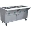 Mobile Servery Steam Table With Cupboard 4xGN1/1 | Adexa EST4SWCBSD