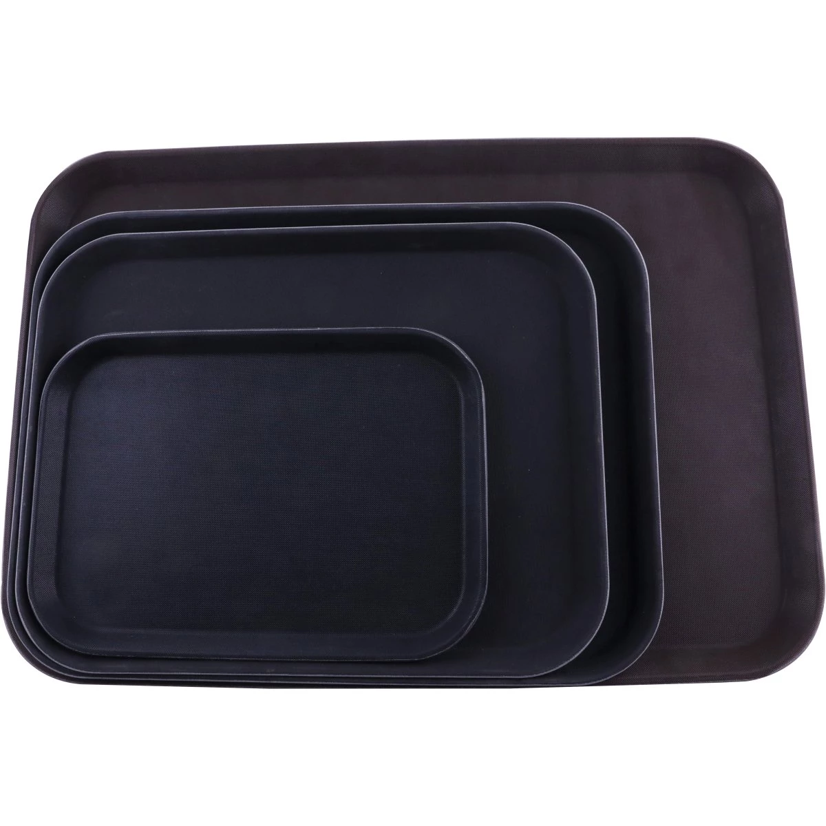 Serving Tray Fibreglass Rectangular Black 15"x20" | Adexa FBR1520 3 Serving Tray Fibreglass Rectangular Black 15"x20" | Adexa FBR1520
