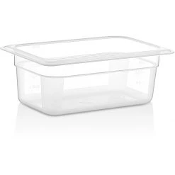 Polypropylene Gastronorm Pan GN1/4 Depth 100mm Clear 2 Litres | Adexa GNPP14100