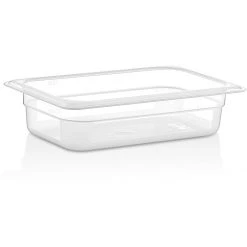 Polypropylene Gastronorm Pan GN1/4 Depth 65mm Clear 1.5 Litres | Adexa GNPP1465