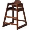 Restaurant Wood High Chair Walnut | Adexa GS6003WALNUT