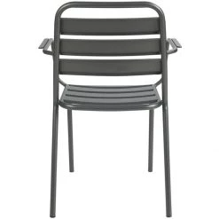 Bistro Arm Chair Steel Indoors Gun Metal | Adexa GS60790ARMGM -Cheap Adexa Store GS60790ARMGM 3 1200x1200 1