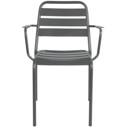 Bistro Arm Chair Steel Indoors Gun Metal | Adexa GS60790ARMGM -Cheap Adexa Store GS60790ARMGM 4 1200x1200 1