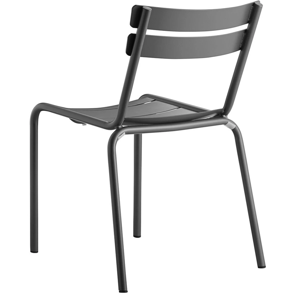 Bistro Side Chair Aluminium Indoors & Outdoors Dark Grey | Adexa GS60859G 4 Bistro Side Chair Aluminium Indoors & Outdoors Dark Grey | Adexa GS60859G - Image 2