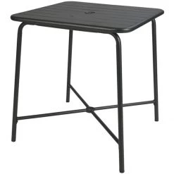 Bistro Table Steel Black 710x710mm Indoors | Adexa GSHW1046B
