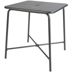 Bistro Table Steel Gun Metal 710x710mm Indoors | Adexa GSHW1046GM