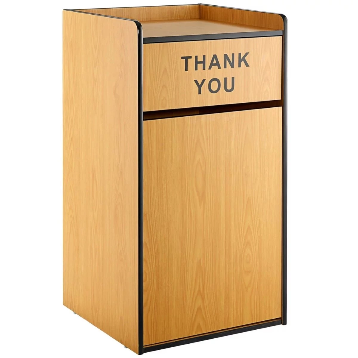 Commercial Rubbish Bin Cabinet & Tray Shelf 'Thank You' Natural | Adexa GSLJ006N 3 Commercial Rubbish Bin Cabinet & Tray Shelf 'Thank You' Natural | Adexa GSLJ006N