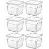 Pack Of 6 Food Storage Container With Lid 5.7 Litre 242x232x191mm Polypropylene | Adexa GSPP6+GSPPL6 -Cheap Adexa Store GSPP6 6 pack 1200x1200 1