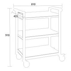 Professional Utility Trolley Multi-purpose 3 Tier 810x435x910mm | Adexa GX032A -Cheap Adexa Store GX032A 1200x1200 1