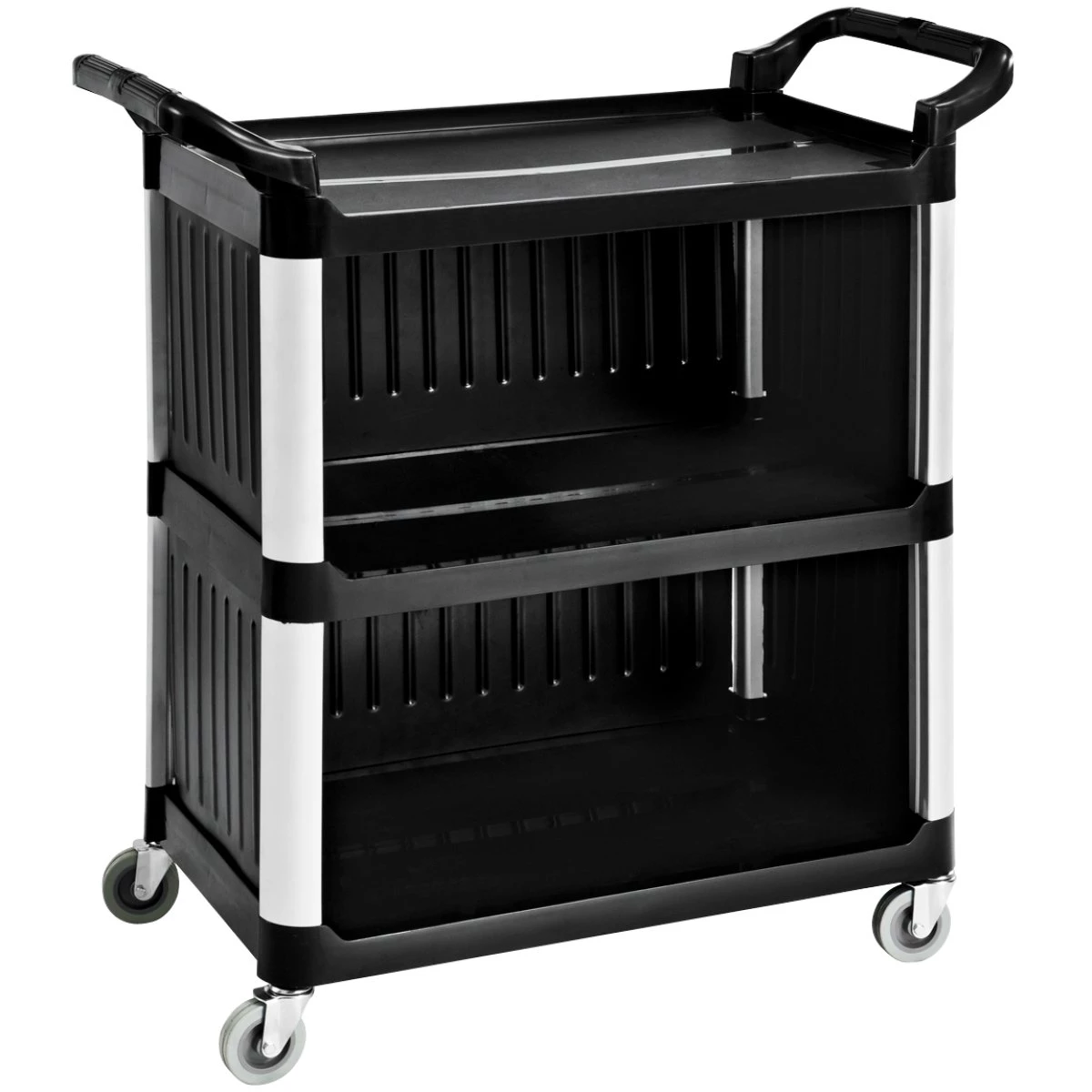 Professional Cabinet Utility/Cleaning Trolley Multi-purpose 3 Tier 1020x500x960mm | Adexa GX032DM 3 Professional Cabinet Utility/Cleaning Trolley Multi-purpose 3 Tier 1020x500x960mm | Adexa GX032DM
