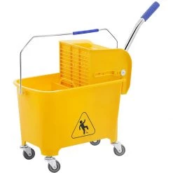 Professional Mop Bucket With Divider & Wringer 20 Litres | Adexa GX101VL