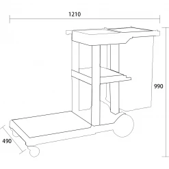 Professional Janitor/Cleaning Trolley 1210x490x990mm | Adexa GX33G 7 Professional Janitor/Cleaning Trolley 1210x490x990mm | Adexa GX33G -Cheap Adexa Store GX33G 1200x1200 1