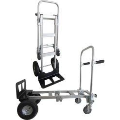 2-in-1 Trolley & Hand Truck Aluminium Telescopic Foldable 1110x510x970mm | Adexa HT1864