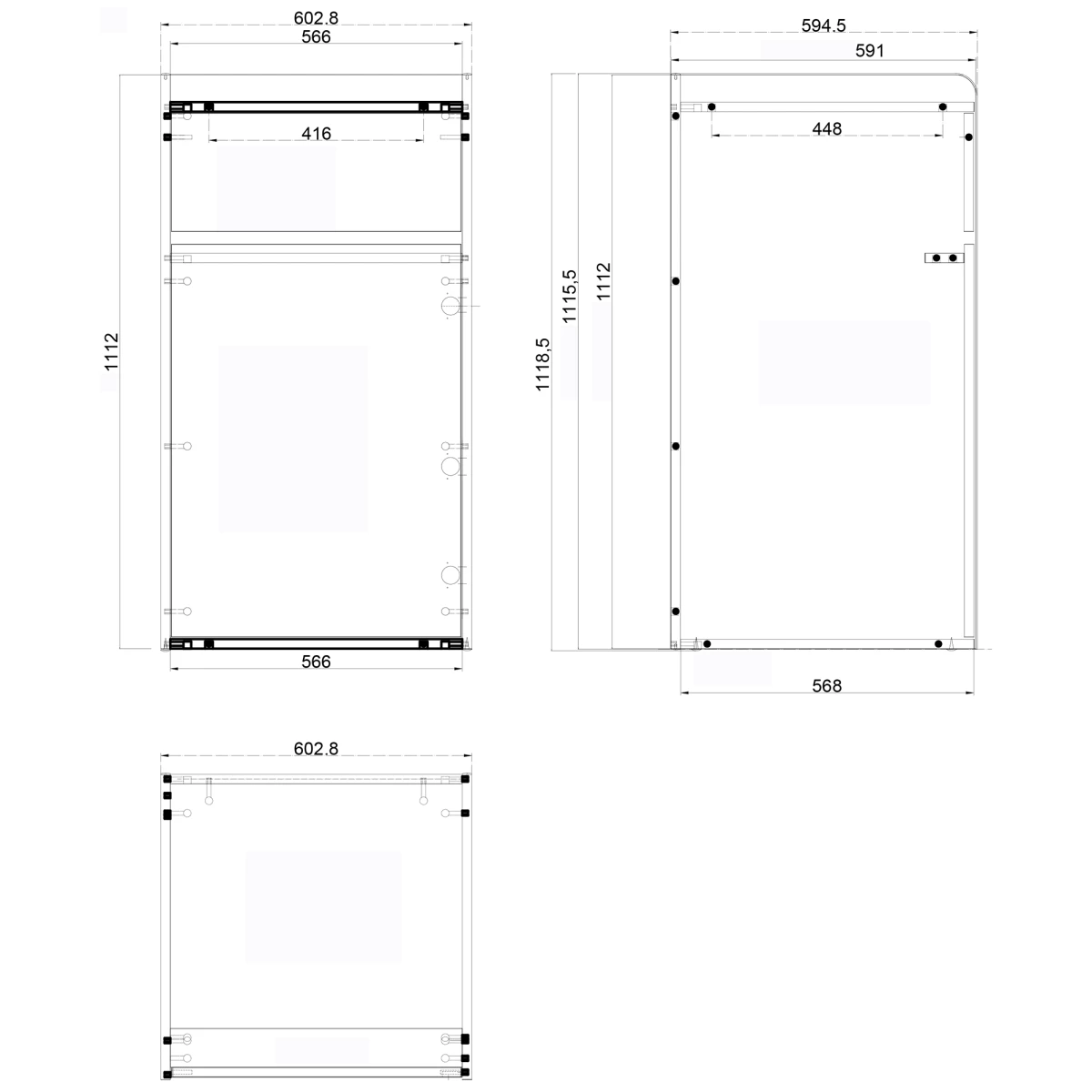 Commercial Rubbish Bin Cabinet & Tray Shelf 'Thank You' Mahogany | Adexa GSLJ006M 7 Commercial Rubbish Bin Cabinet & Tray Shelf 'Thank You' Mahogany | Adexa GSLJ006M - Image 5