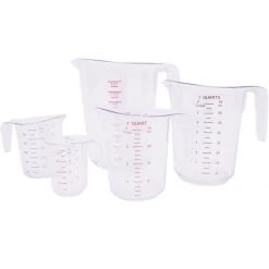 Set Of 5 Pcs Polycarbonate Measuring Jugs Heavy Duty | Adexa MC5