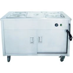 Mobile Dry Bain Marie On Cupboard 3xGN1/1 | Adexa MH3