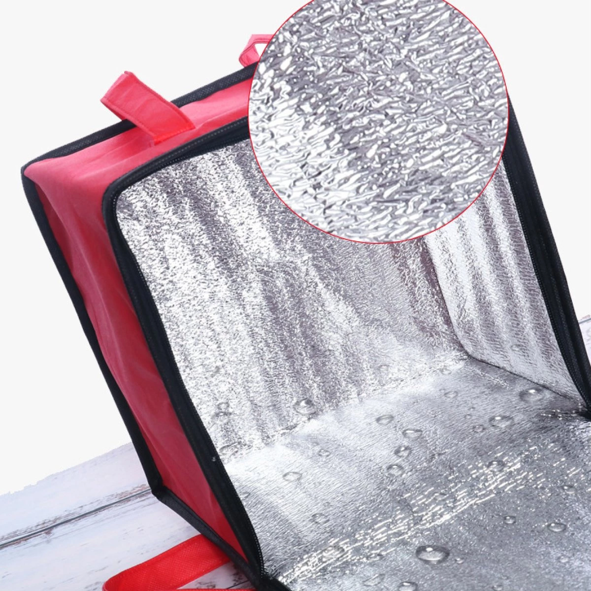 Oxford Cloth Food Delivery Thermo Carry Bag With Zipper 290x290x220mm | Adexa OC292922 4 Oxford Cloth Food Delivery Thermo Carry Bag With Zipper 290x290x220mm | Adexa OC292922 - Image 2