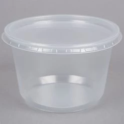 300pcs Round Microwavable Container With Lid Clear 36oz/1000ml | Adexa OY1000