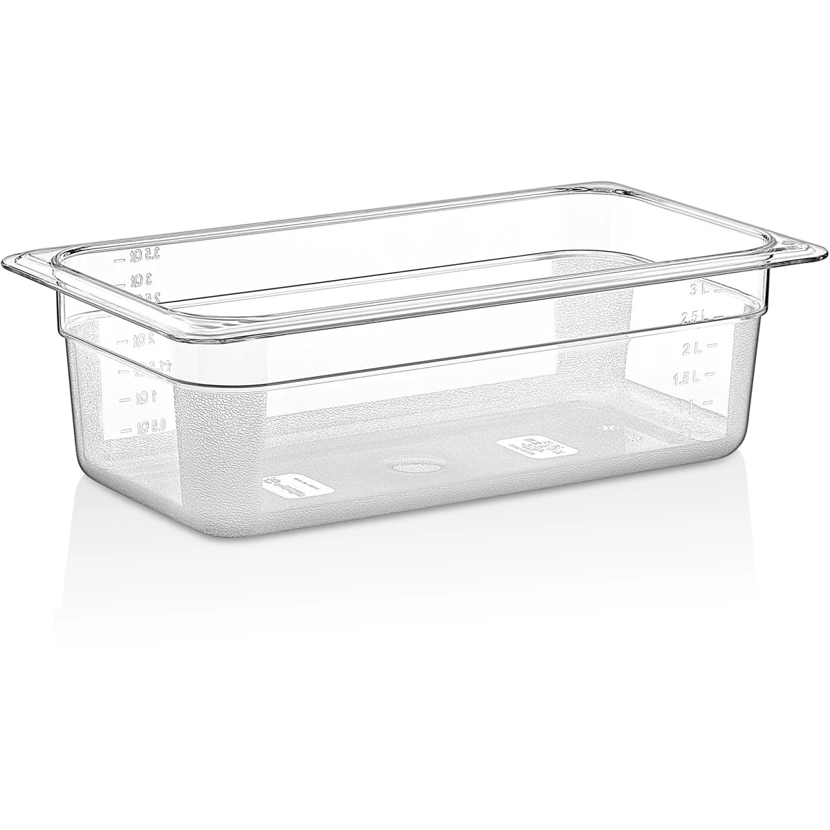 Polycarbonate Gastronorm Pan GN1/3 Depth 100mm Clear | Adexa P8134 3 Polycarbonate Gastronorm Pan GN1/3 Depth 100mm Clear | Adexa P8134