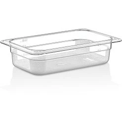 Polycarbonate Gastronorm Pan GN1/4 Depth 65mm Clear | Adexa P8142