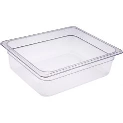 Heavy Duty Polycarbonate Gastronorm Pan GN1/2 Depth 100mm Clear 5 Litres | Adexa PCPAN12100
