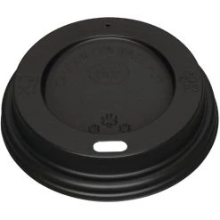1000pcs Coffee Cup Lids For 8oz Cups Black | Adexa PSL8B