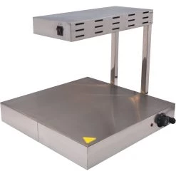 Commercial Warming Tray With Heating Lamp Stainless Steel 500x500mm | Adexa PWE5050