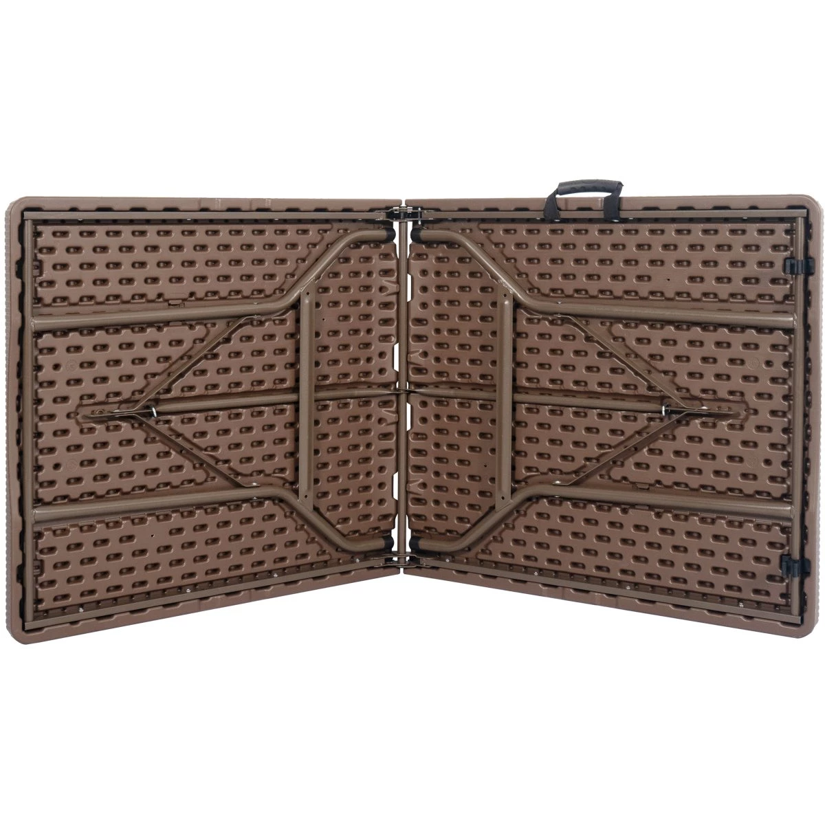 Folding Rattan Design Picnic Table 5ft Brown Plastic | Adexa HQR152 5 Folding Rattan Design Picnic Table 5ft Brown Plastic | Adexa HQR152 - Image 3