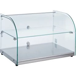 Curved Front Glass Display 45 Litre Show Case Cabinet 554x376x370mm | Adexa RTZ45L