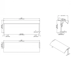 Mobile Bain Marie With Cupboard & Sneeze Guards 4xGN1/1 | Adexa EST4SWCBSD-SASG1660