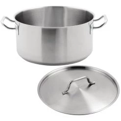 Professional Stew Pan With Lid Stainless Steel 11.1 Litres | Adexa SE12818