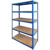 Commercial Blue Heavy Duty Shelving Unit 5 Shelves 1250kg Loading Capacity 1200x450x1800mm | Adexa SP250C -Cheap Adexa Store SP250C 1200x1200 1
