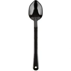 13" Buffet Catering Solid Serving Spoon Black Polycarbonate| Adexa SSPC13