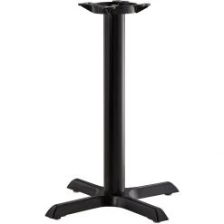 Black Table Base 22x22'' Standard Height Sandtex Coating | Adexa T2222TH