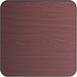 Laminated Square Table Top Reversible Mahagony & Black 30x30'' | Adexa TT3030MB -Cheap Adexa Store TT303MB 1200x1200 2