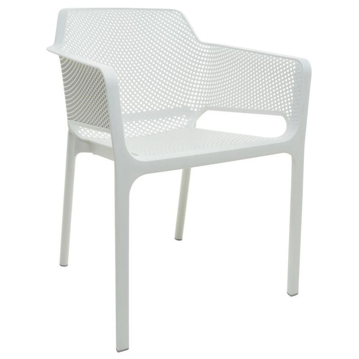 4pcs Bistro Dining Chair Plastic White | Adexa WW083W 4 4pcs Bistro Dining Chair Plastic White | Adexa WW083W - Image 2