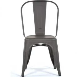 4pcs Bistro Dining Chair Steel Dark Grey Indoors | Adexa WW60G -Cheap Adexa Store WW60G 1 1200x1200 1