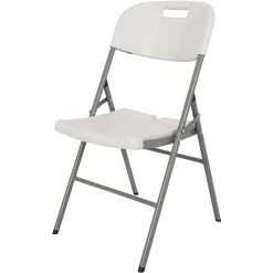 Set Of 4 Folding Chairs White Plastic | Adexa HQY52