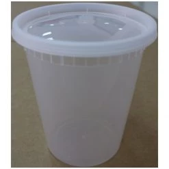 240pcs Deli Pot With Lid Clear 32oz/946ml | Adexa YT32